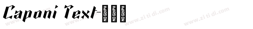 Caponi Text字体转换
